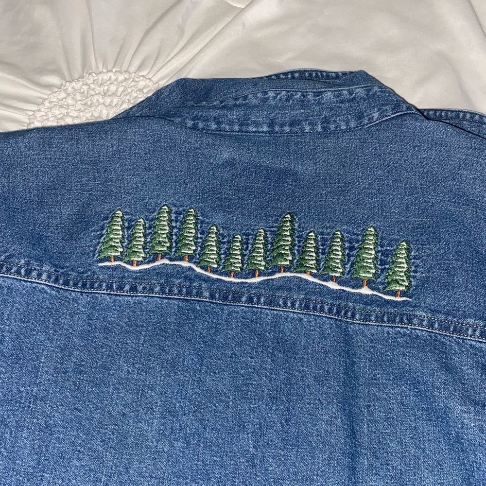 Vintage Embroidered Colorado Denim Shirt